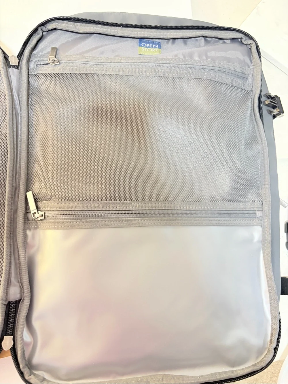 Minimalist Grey Men's Travel Backpack - Lightweight Carry